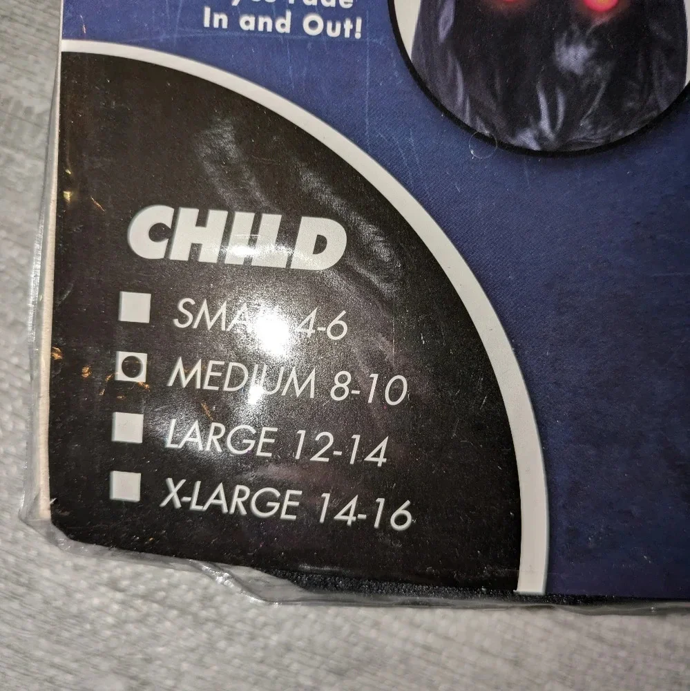Kids Fade In Out Phantom Costume Size M (8-10) EUC